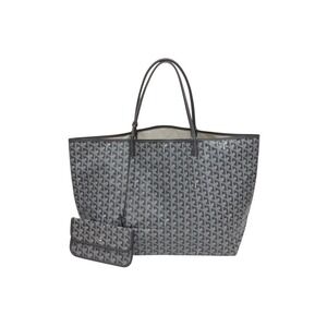 GOYARD SAINT LOUIS tote bag gray coated canvas